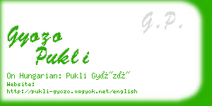 gyozo pukli business card